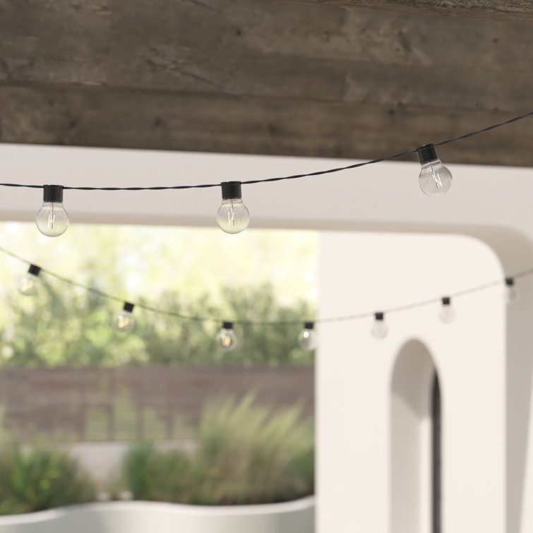 Joss & Main Lanai 20'' Outdoor LED Solar Powered 10 Bulb Globe String Light & Reviews Wayfair